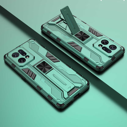 For Oppo Find X5 Heavy Duty Hard PC Soft TPU Rugged Hybrid Protective Case Shockproof Kickstand Back Cover