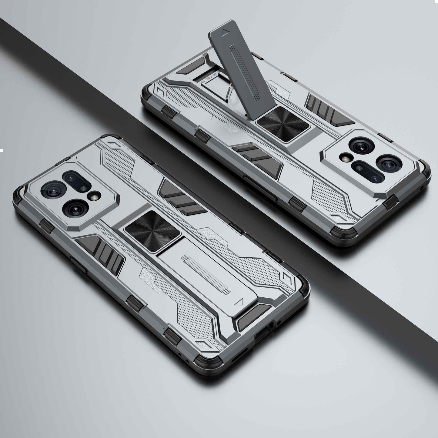 For Oppo Find X5 Heavy Duty Hard PC Soft TPU Rugged Hybrid Protective Case Shockproof Kickstand Back Cover