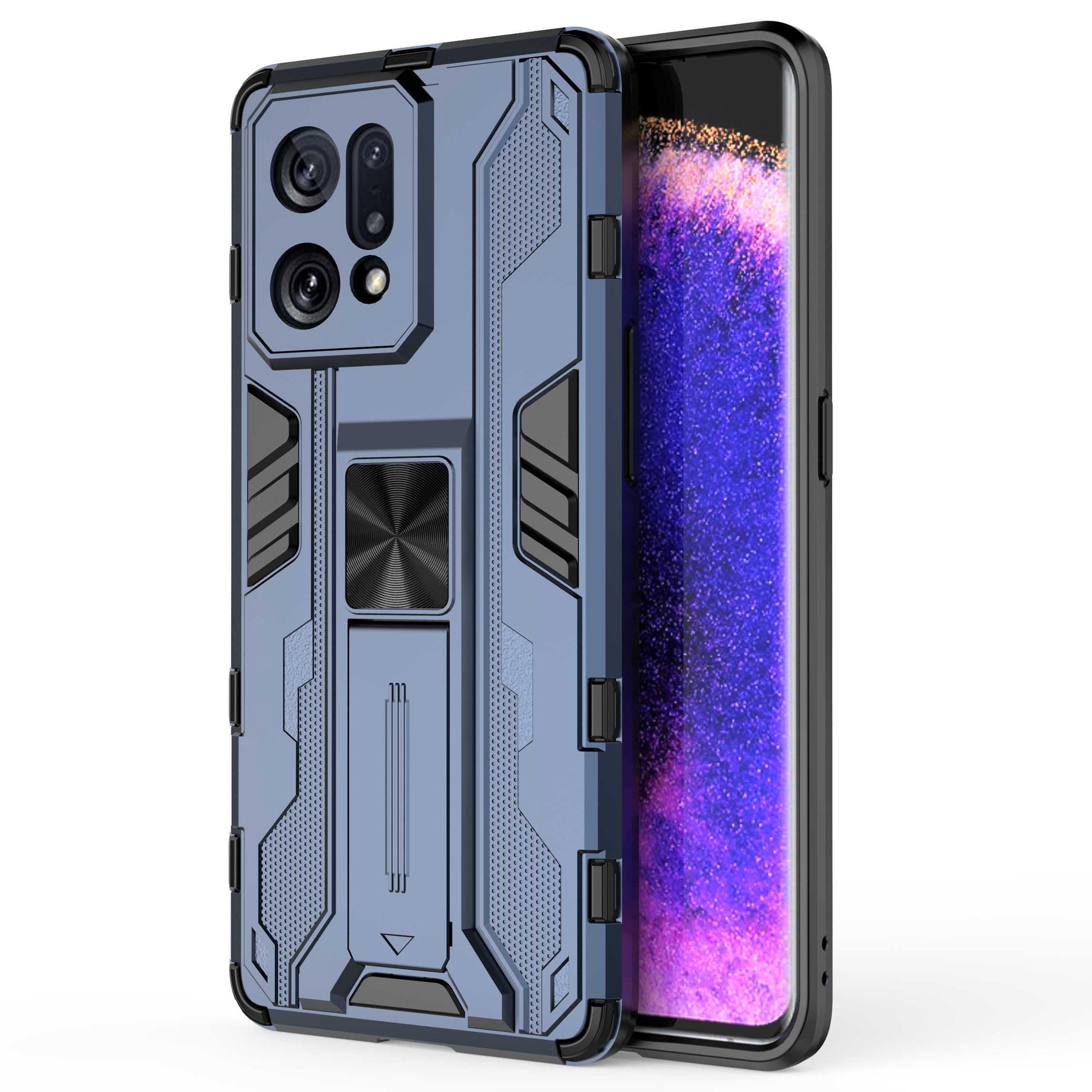 For Oppo Find X5 Heavy Duty Hard PC Soft TPU Rugged Hybrid Protective Case Shockproof Kickstand Back Cover