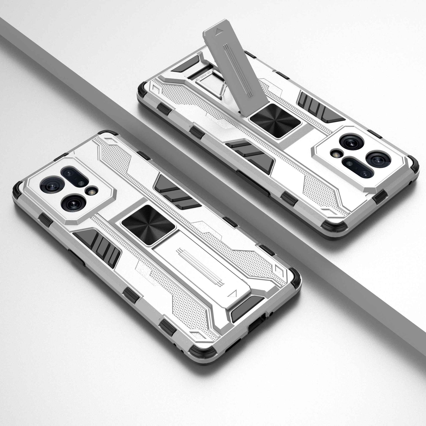 For Oppo Find X5 Heavy Duty Hard PC Soft TPU Rugged Hybrid Protective Case Shockproof Kickstand Back Cover