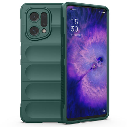 For Oppo Find X5 Shockproof Flexible Soft TPU Anti-slip Edge Cell Phone Protector Rugged Back Case