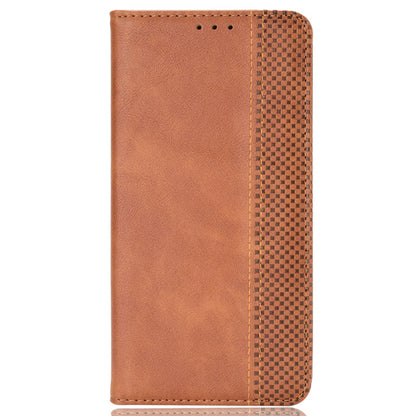 Retro Surface Anti-Fall Case for vivo S15e 5G Wallet Phone Case Leather Mobile Phone Protector with Stand