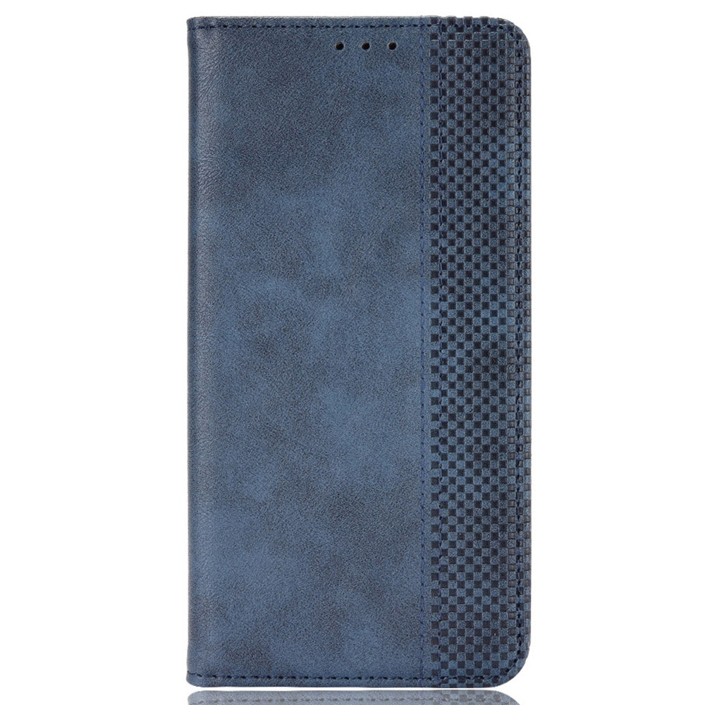 Retro Surface Anti-Fall Case for vivo S15e 5G Wallet Phone Case Leather Mobile Phone Protector with Stand