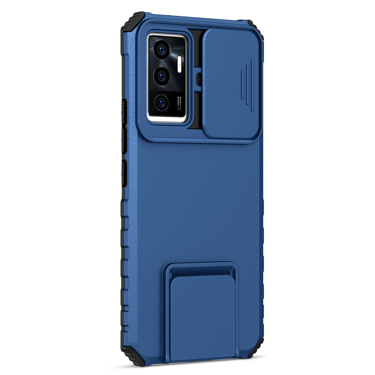 Protective Phone Case for vivo V23e 5G/S10e 5G Kickstand PC + TPU Cover with Sliding Camera Protection