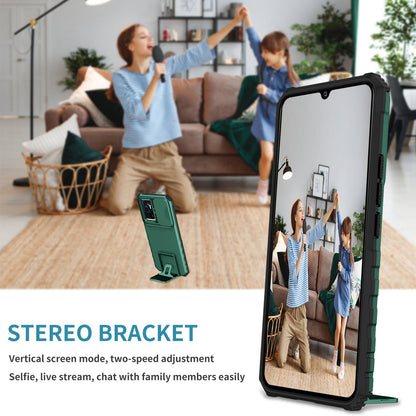 Protective Phone Case for vivo V23e 5G/S10e 5G Kickstand PC + TPU Cover with Sliding Camera Protection