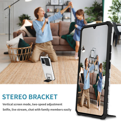 Protective Phone Case for vivo V23e 5G/S10e 5G Kickstand PC + TPU Cover with Sliding Camera Protection