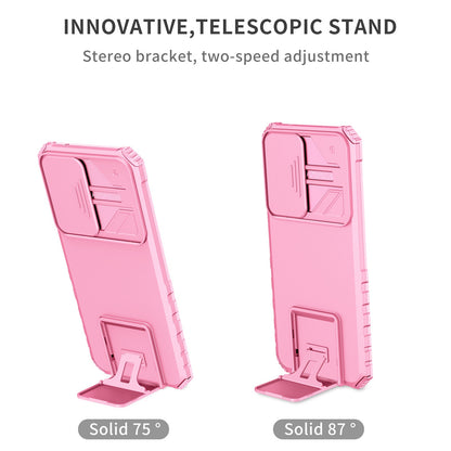Protective Phone Case for vivo V23e 5G/S10e 5G Kickstand PC + TPU Cover with Sliding Camera Protection