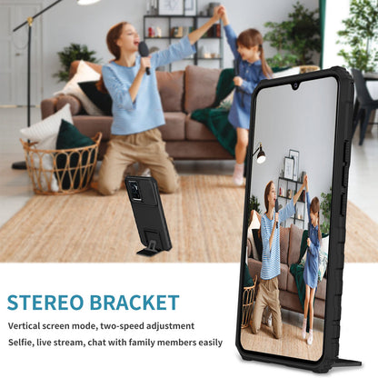 Protective Phone Case for vivo V23e 5G/S10e 5G Kickstand PC + TPU Cover with Sliding Camera Protection