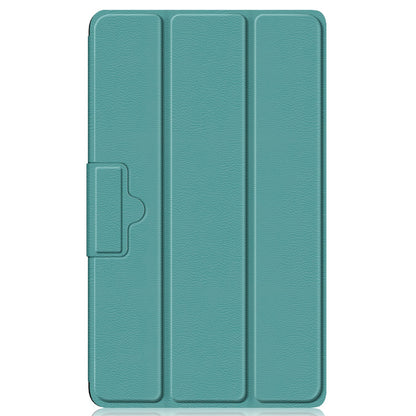 Tablet Covering Shell for Realme Pad Mini PC+PU Leather Trifold Stand Cover Well-protected Flip Tablet Case