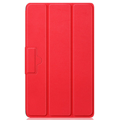 Tablet Covering Shell for Realme Pad Mini PC+PU Leather Trifold Stand Cover Well-protected Flip Tablet Case