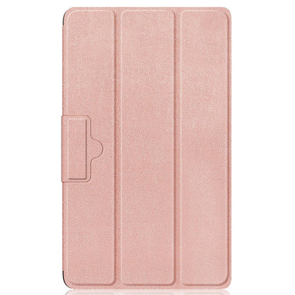 Tablet Covering Shell for Realme Pad Mini PC+PU Leather Trifold Stand Cover Well-protected Flip Tablet Case