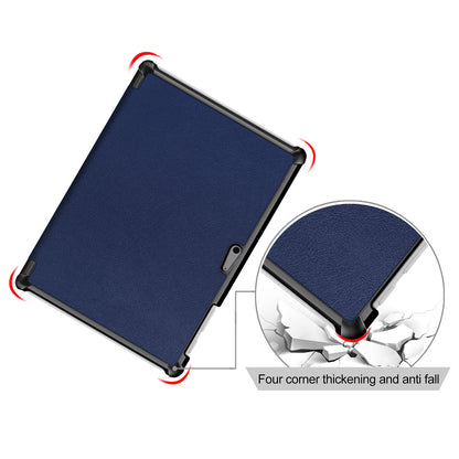 Tri-fold Stand Flip Leather Protective Case for Microsoft Surface Go