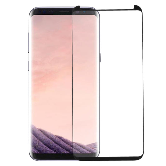 RURIHAI for Samsung Galaxy S8 SM-G950 3D Curved Full Glue Full Tempered Glass Screen Protector Film + Screen Protector Pushing Plate