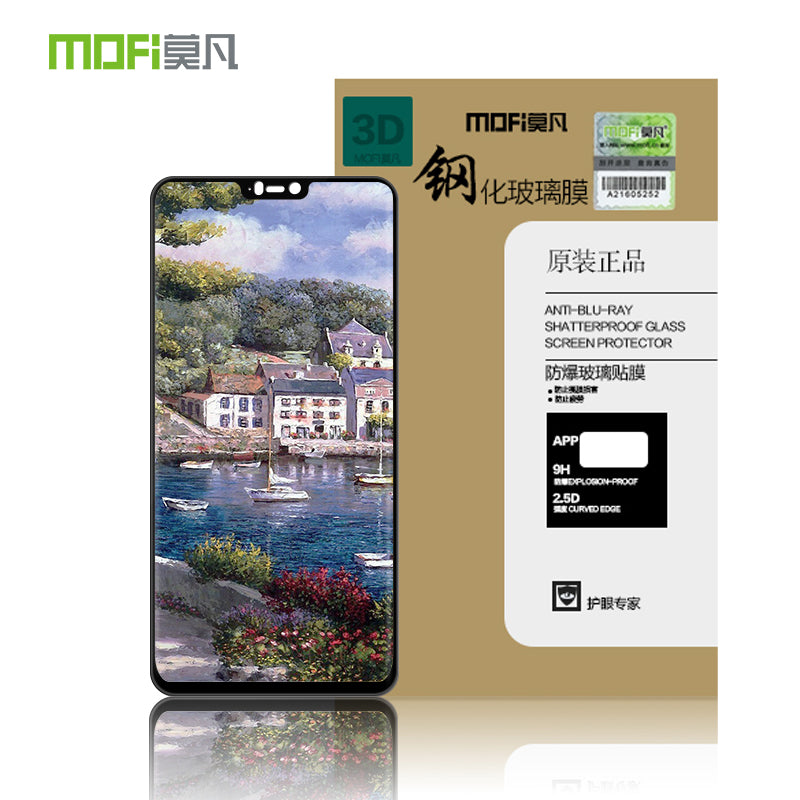 MOFI 3D Curved Full Size Tempered Glass Screen Protector for OnePlus 6