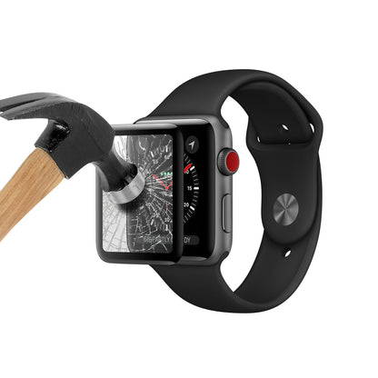 0.26mm 9H 3D Curved Full Size Tempered Glass Screen Protector for Apple Watch Series 3 / 2 / 1 38mm