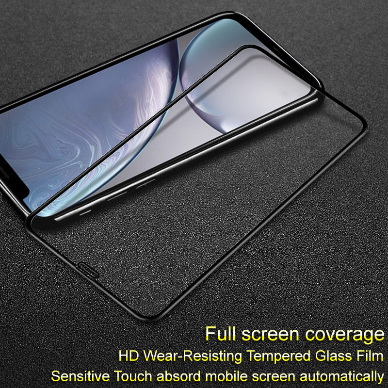 IMAK Pro+ Anti-explosion Full Screen Tempered Glass Protector for iPhone (2019) 6.1" / XR 6.1 inch- Black