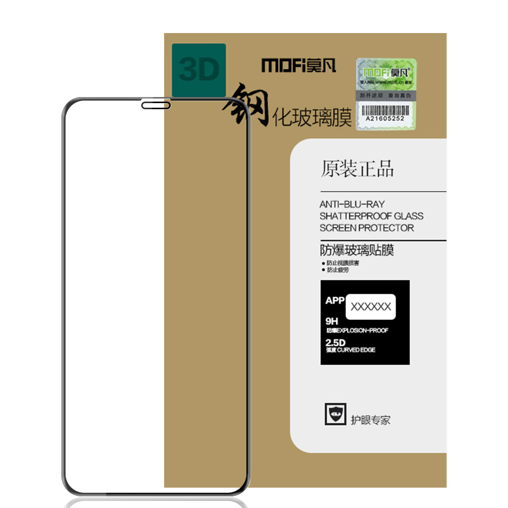 MOFI 3D Curved Tempered Glass Complete Covering Screen Guard Film for iPhone XS/X 5.8 inch