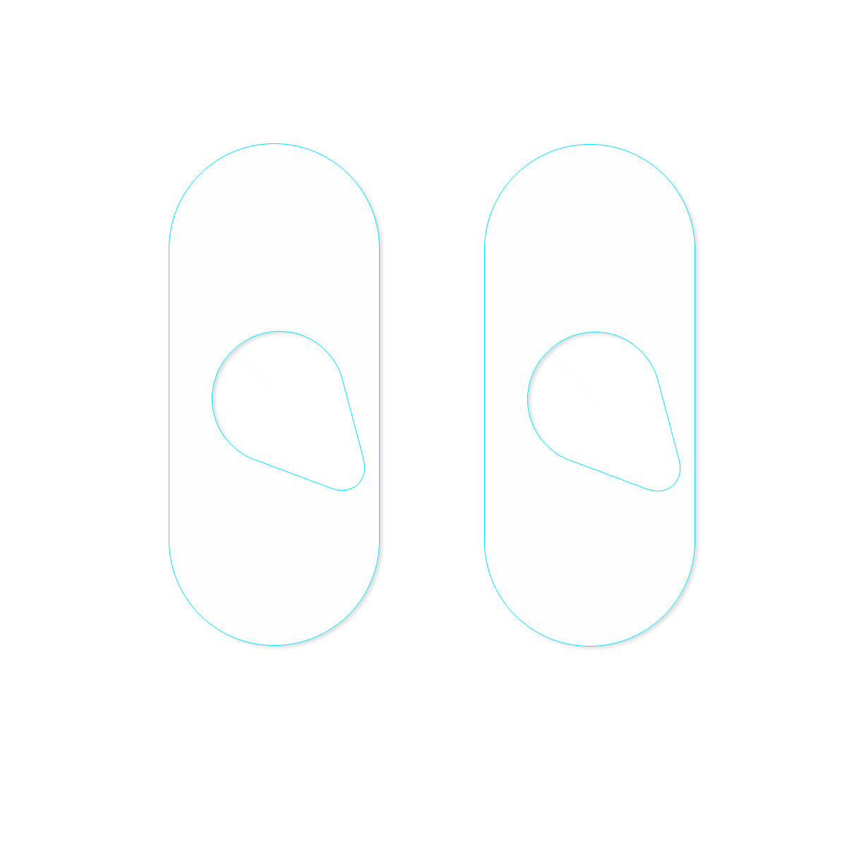 [2PCS] HAT PRINCE [Anti-scratch] Tempered Glass Camera Lens Protector 0.2mm 9H 2.15D Arc Edge for iPhone XS Max 6.5 inch