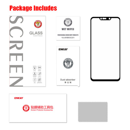 HAT PRINCE Full Glue Full Coverage Tempered Glass Screen Protector for Huawei Mate 20 Lite / Maimang 7 0.26mm 9H 2.5D Arc Edge
