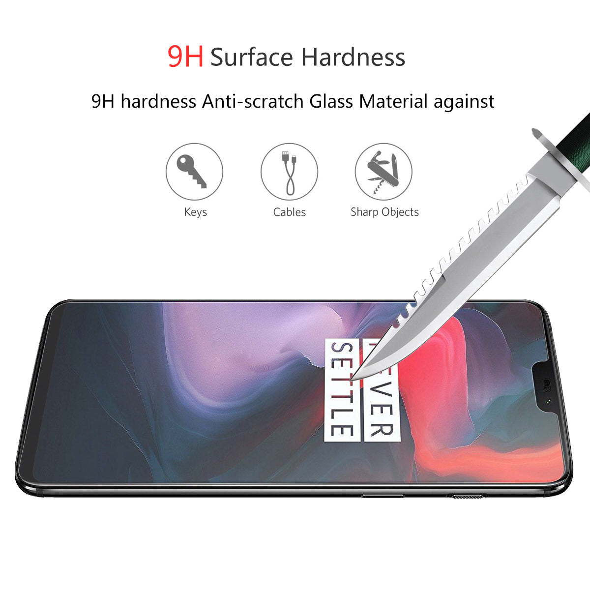 HAT PRINCE 0.26mm 9H Eyes Protection Anti-blue-ray Tempered Glass Screen Protector for iPhone (2019) 6.1" / XR 6.1 inch