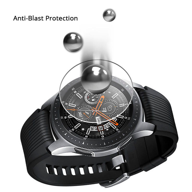 For Samsung Galaxy Watch 46mm 0.3mm Arc Edges Tempered Glass Screen Protector 9H Anti scratch UniqueBud India