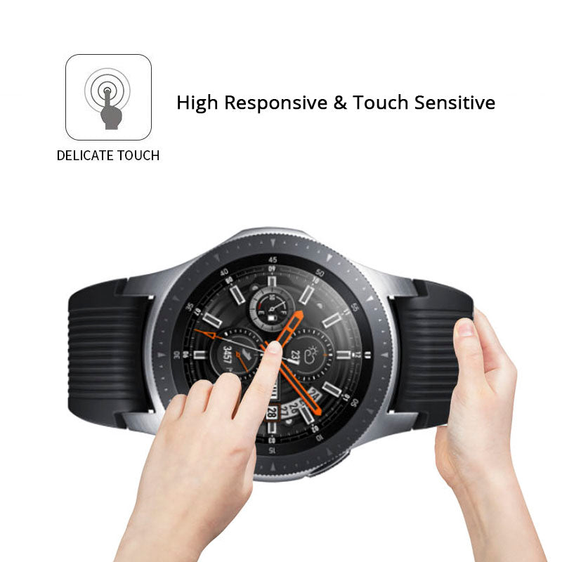 For Samsung Galaxy Watch 46mm 0.3mm Arc Edges Tempered Glass Screen Protector 9H Anti-scratch