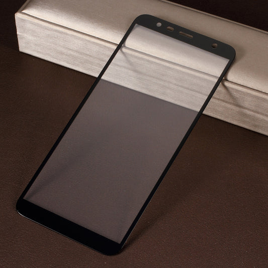 Silk Printing Complete Coverage Tempered Glass Screen Protector for Samsung Galaxy J4 Plus