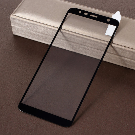 RURIHAI for Samsung Galaxy J6+ Solid Defense Tempered Glass Screen Protector [Full Covering] [Anti-explosion]