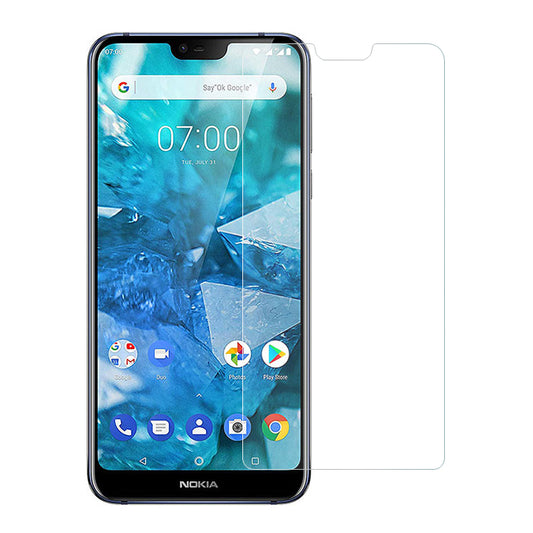 0.3mm Tempered Glass Screen Protective Film Arc Edge for Nokia 8.1 / X7