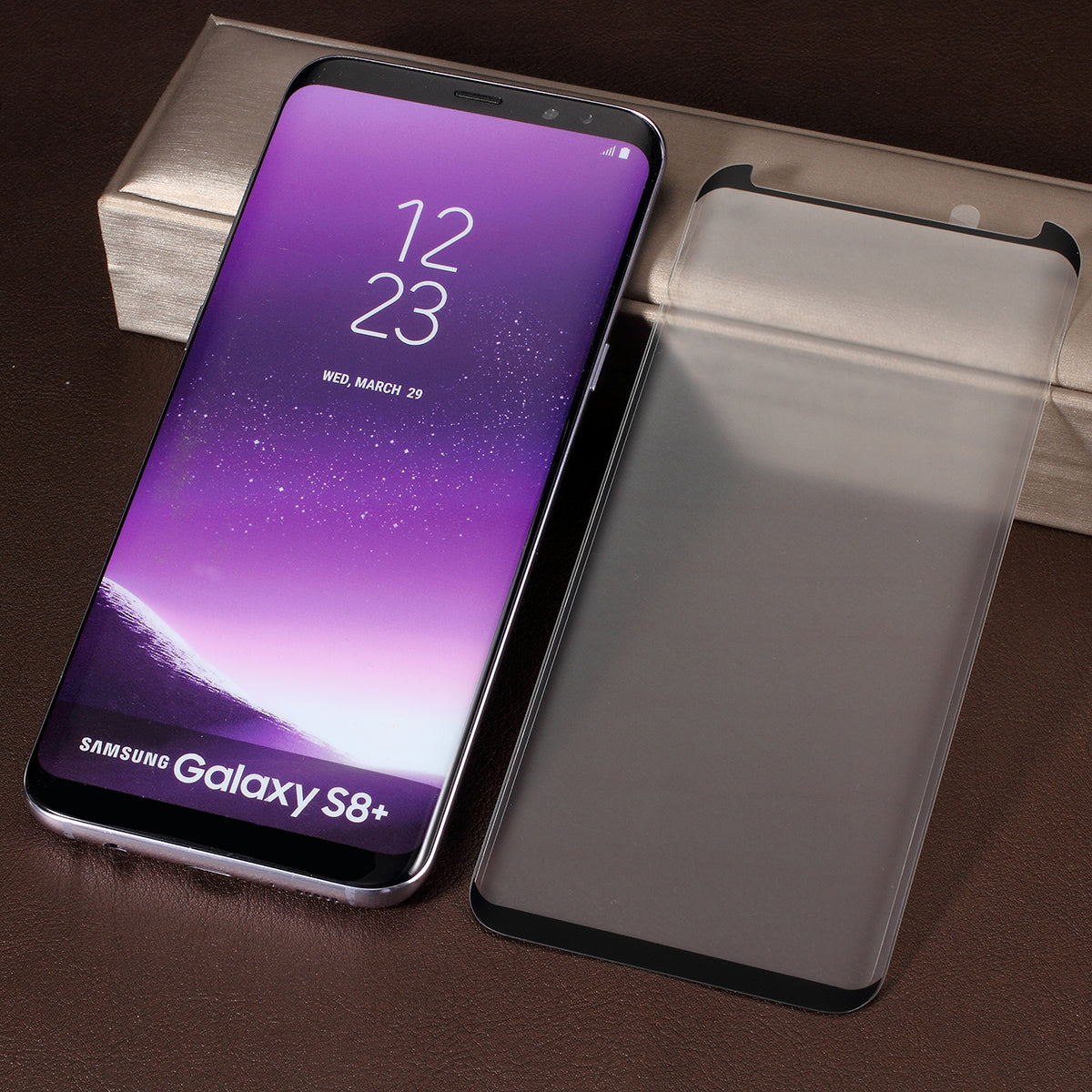 RURIHAI for Samsung Galaxy S8 Plus G955 3D Curved Tempered Glass Screen Protector (Case Friendly)