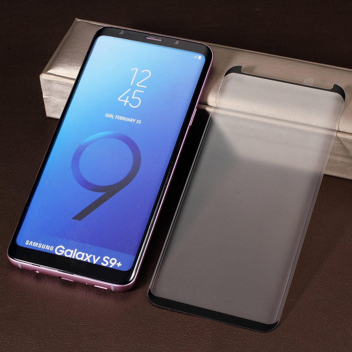 RURIHAI for Samsung Galaxy S9+ SM-G965 3D Curved Tempered Glass Screen Protection (Case Friendly)