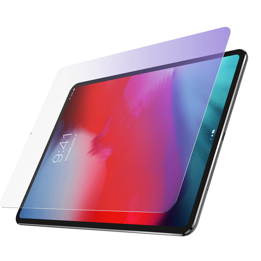 For iPad Air (2020)/Air (2022)/Pro 11-inch (2021)(2020)(2018) Anti-Blue-Light Eye-Protected Tempered Glass Screen Protector Full Screen 0.3mm (Arc Edge)