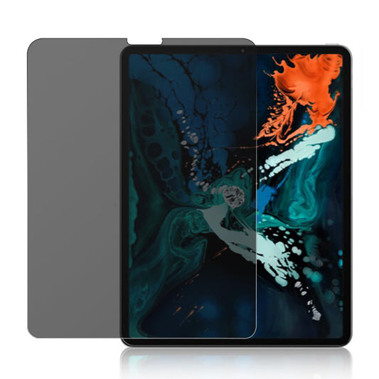 For iPad Pro 12.9-inch (2018) Anti-peep Privacy Tempered Glass Screen Protector Full Cover 0.3mm Arc Edge Impact Absorption Film