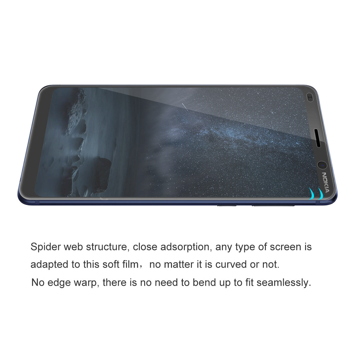 HAT PRINCE 3D Full Covering Soft Screen Protector Film for Nokia 9 PureView