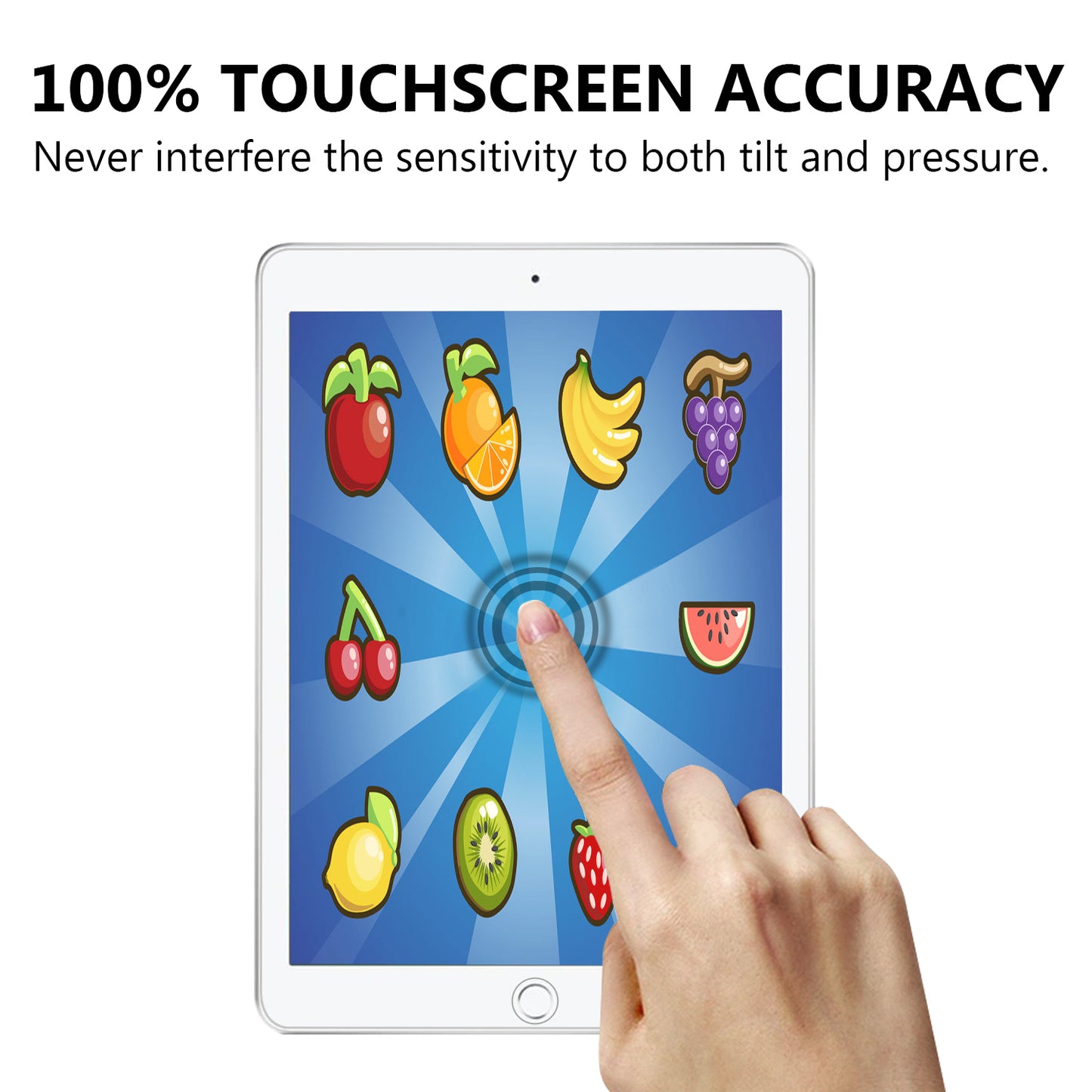 0.25mm Arc Edge 9H Full Screen Covering Tempered Glass Shield for iPad 9.7-inch (2018)/9.7-inch (2017)