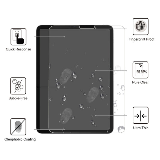 For iPad Air (2020)/Air (2022)/Pro 11-inch (2021)(2020)(2018) 0.25mm 9H Tempered Glass Screen Protector Film