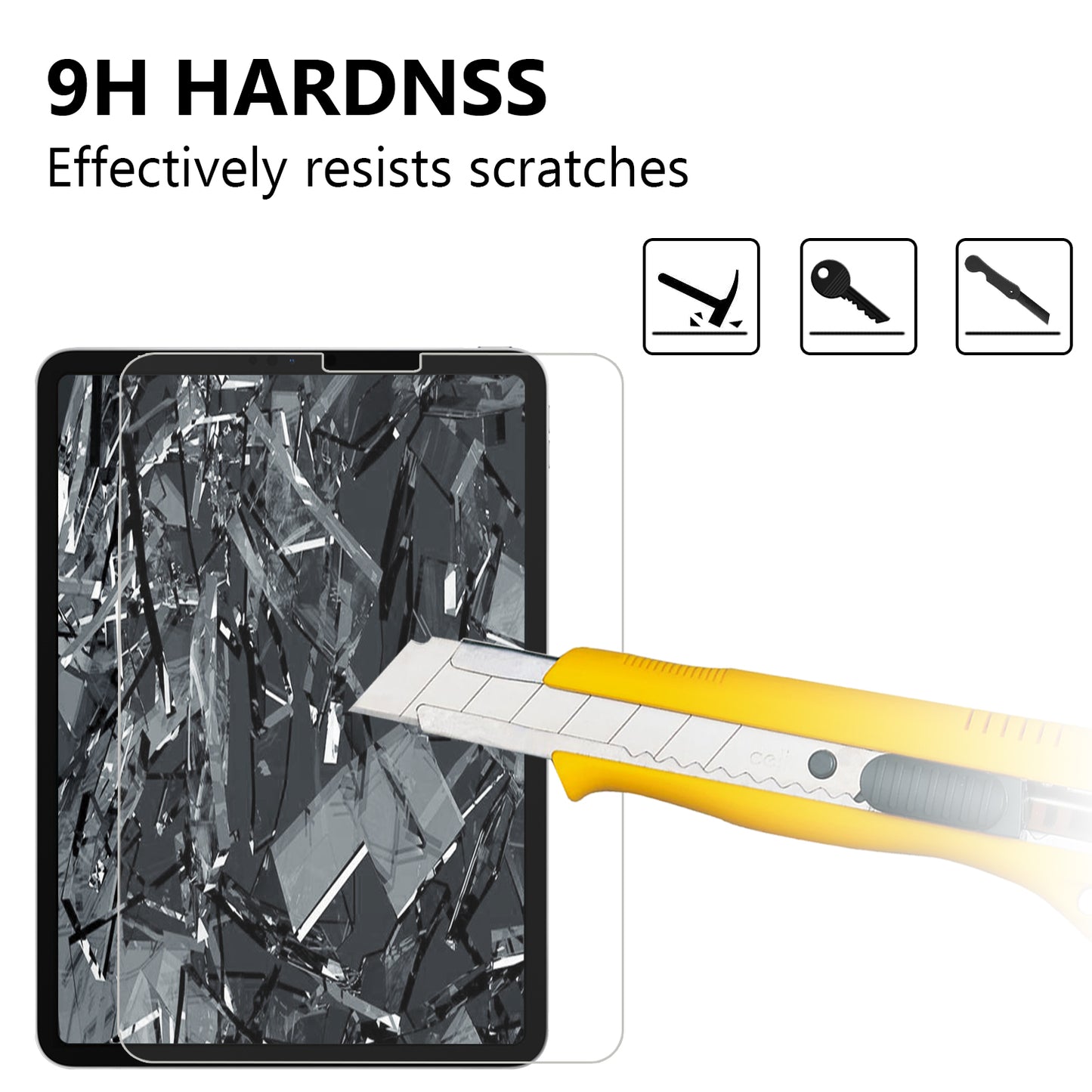 For iPad Air (2020)/Air (2022)/Pro 11-inch (2021)(2020)(2018) 0.25mm 9H Tempered Glass Screen Protector Film