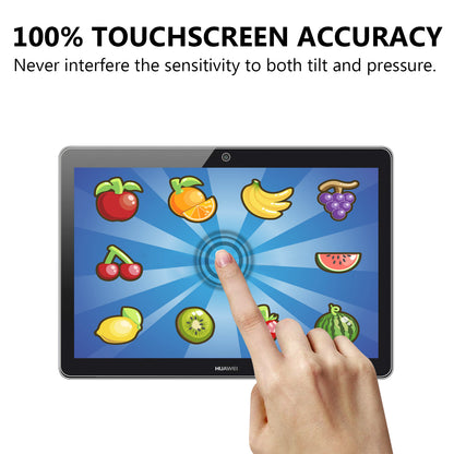 For Huawei MediaPad T3 10 0.25mm Arc Edge 9H Full Screen Covering Shockproof Tempered Glass Guard Film