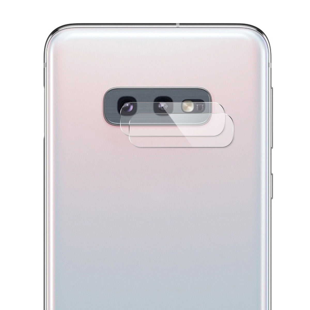2PCS HAT PRINCE Camera Lens Cover for Samsung Galaxy S10e 0.2mm 9H 2.15D Arc Edge Tempered Glass Film