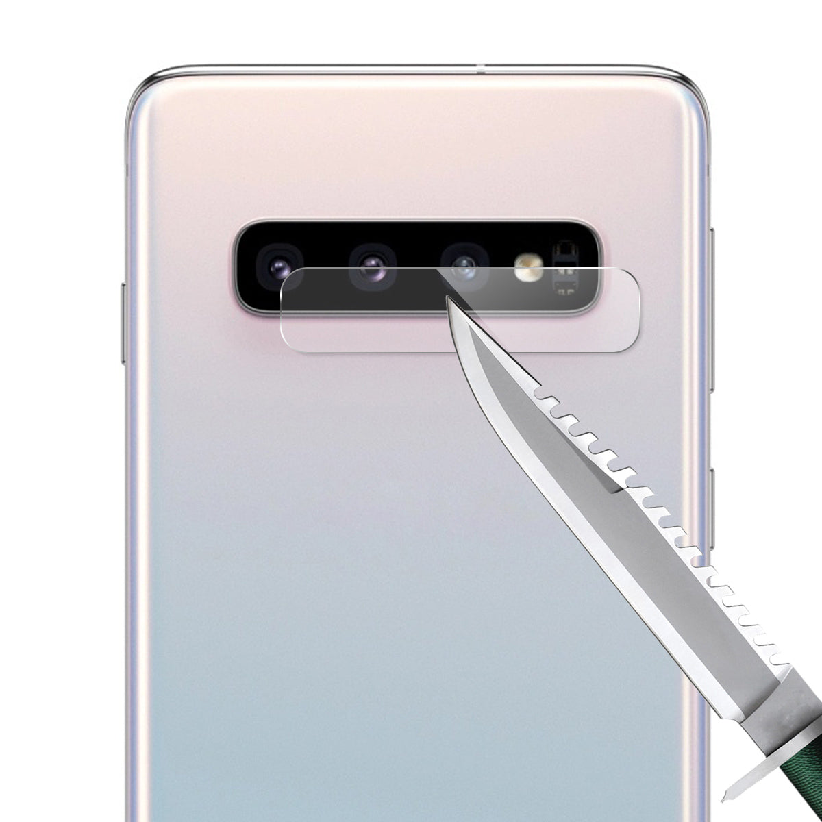 HAT PRINCE for Samsung Galaxy S10/S10 Plus 0.2mm 9H 2.15D Arc Edge Tempered Glass Camera Lens Protector Film