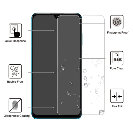 2.5D 9H Arc Edge Fingerprint Proof Full Screen Tempered Glass Protector for Huawei P30 Lite / nova 4e