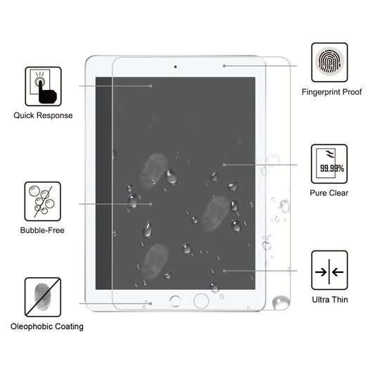 0.25mm Arc Edge 9H Full Screen Covering Tempered Glass Shield for iPad mini (2019) 7.9 inch / mini 4
