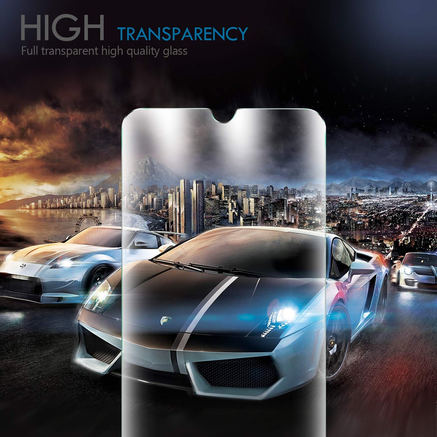 0.25D Arc Edge Tempered Glass Screen Phone Film for Huawei Y6 Prime (2019) / Huawei Y6 2019