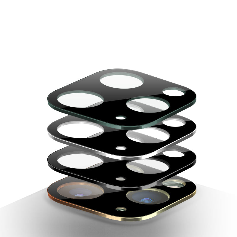 Metal + Tempered Glass Camera Lens Ring Protector for iPhone 11 Pro Max 6.5" / 11 Pro 5.8" (2019)
