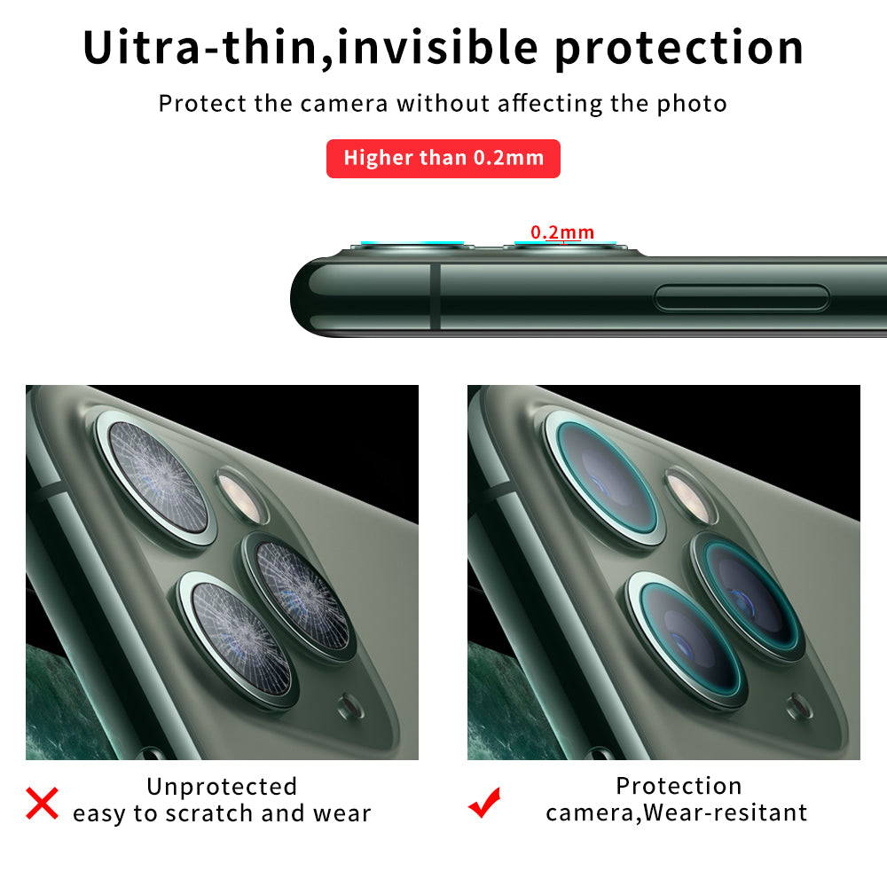 HD Explosion-proof 9D Tempered Glass Camera Lens Protector Set for iPhone 11 Pro 5.8 inch (2019)