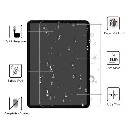 0.25mm Arc Edge 9H Full Screen Coverage Tempered Glass Guard Protective Film for iPad Air (2020)/Air (2022)/Pro 11-inch (2018)