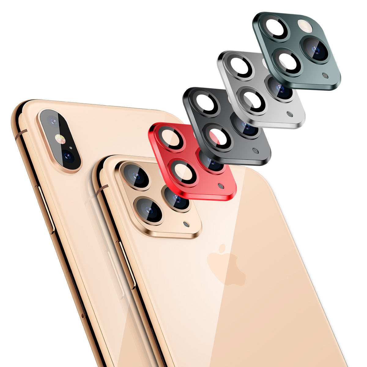 Disguise Into iPhone 11 Pro Camera Ring Lens Metal Cover for iPhone XS 5.8 inch/XS Max 6.5 inch