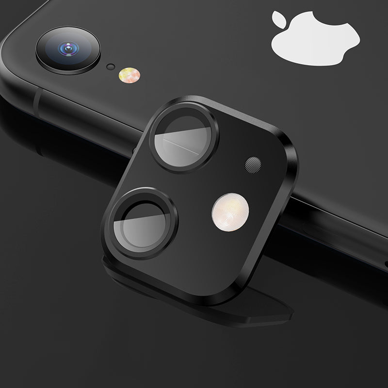 Disguise Into iPhone 11 Camera Lens Sticker Upgraded Metal Cover for Apple iPhone XR 6.1 inch