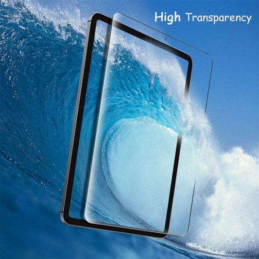 0.3mm Screen Protector for iPad Pro 12.9 (2020), 2.5D Edge Tempered Glass HD Anti-Scratch Film, Support Face Unlock