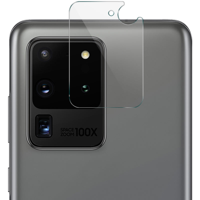 IMAK 2Pcs/Pack High Definition Tempered Glass Camera Lens Protector for Samsung Galaxy S20 Ultra 5G